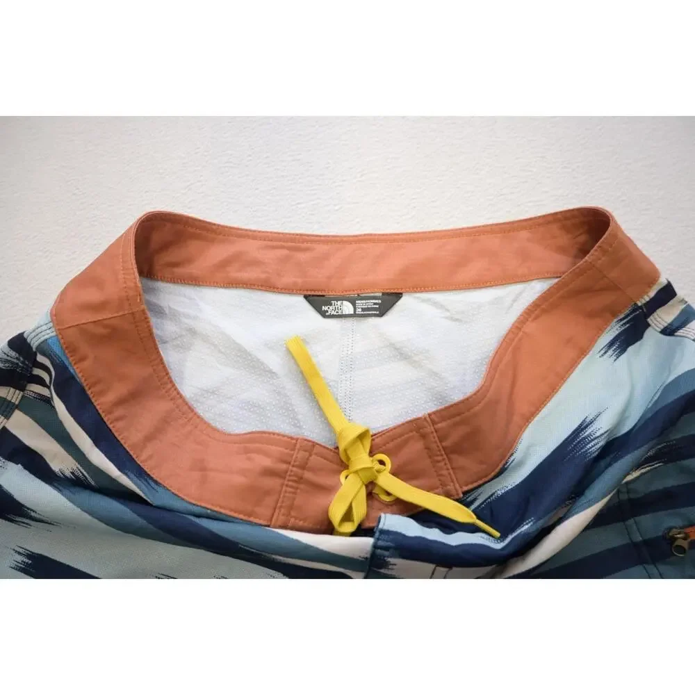 North Face Board Shorts Performance‎ Striped Water Surf Stretch 9